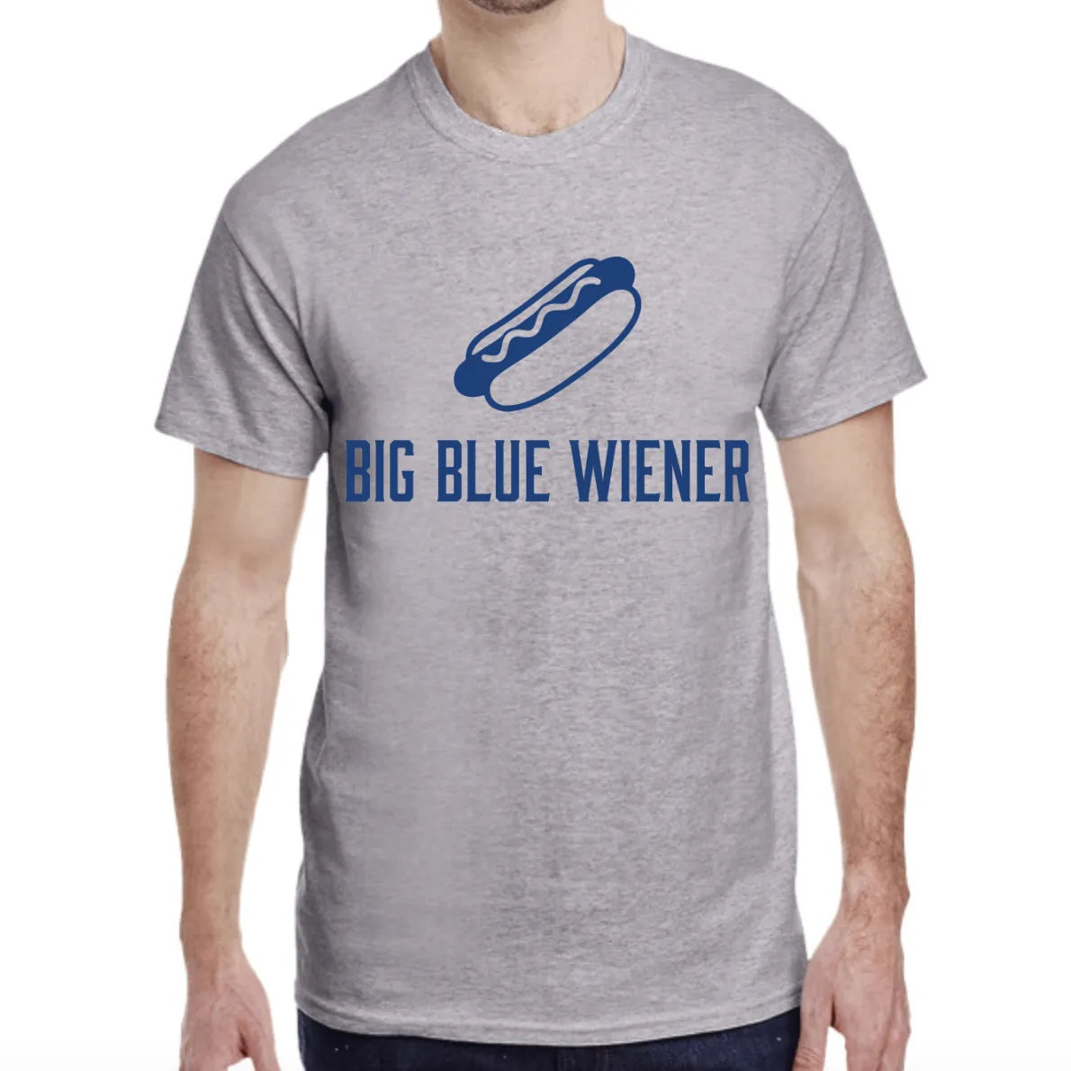 Big Blue Wiener Shirt